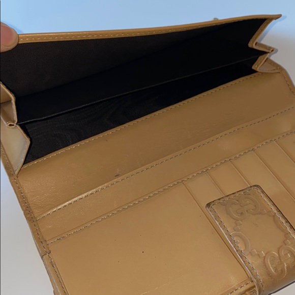 Auth Gucci “Guccissima” Long Leather Wallet Tan - Picture 10 of 10